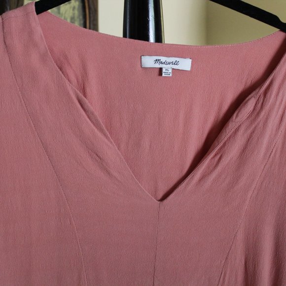 Madewell Three Quarter Sleeve Dress Du Jour - Picture 2 of 10